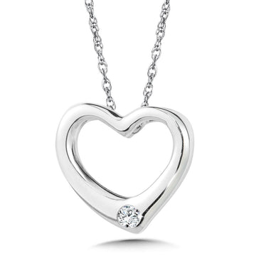 Sterling Silver Fashion Trendy Diamond Necklaces